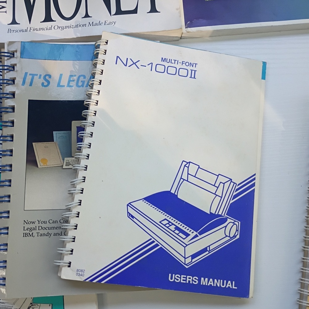 Lot Of 8 Vtg Computer Printer Software Books Clipart Microsoft Printmaster PFS - Picture 7 of 15